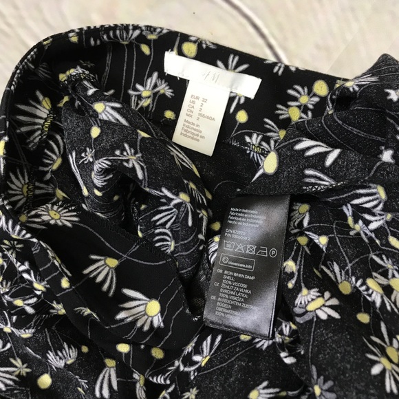 H&M 100% Viscose Asymmetrical Ruffle Midi Skirt 2 - Picture 3 of 3